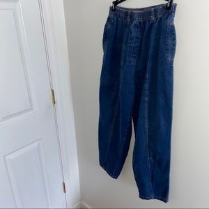 Vintage Stretchy Elastic Band Jeans